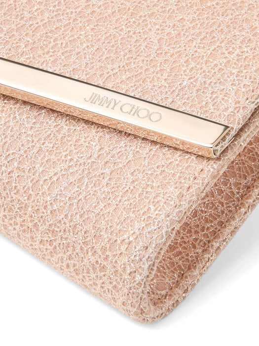 Emmie clutch bag EMMIE UBDMACARON/LIGHT GOLD JIMMY CHOO 