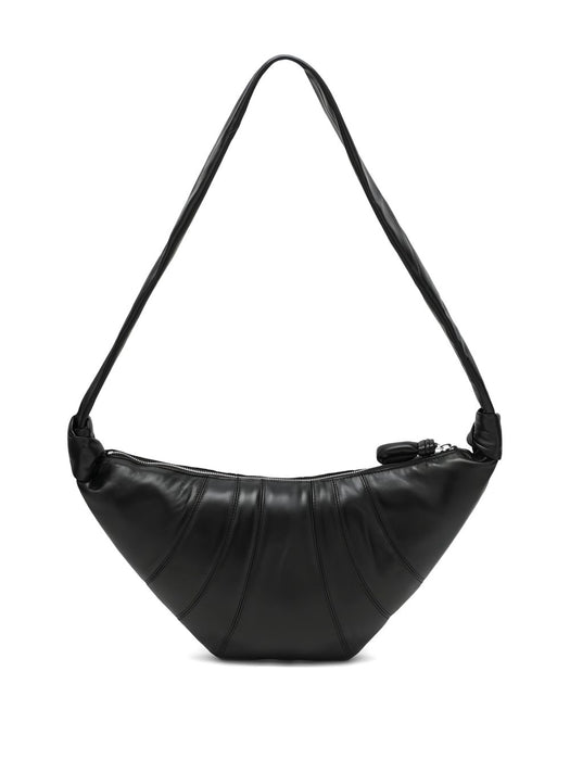 Medium Croissant leather shoulder bag BG0001 LL095BLACK BK999 LEMAIRE 