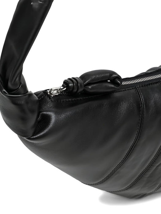Medium Croissant leather shoulder bag BG0001 LL095BLACK BK999 LEMAIRE 