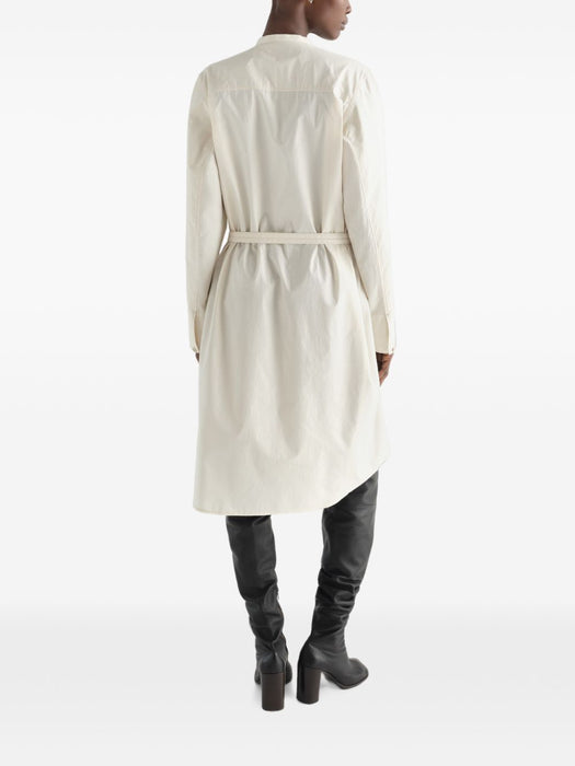 SAILOR DRESS IN WASHED COTTON AND SILK BLEND DR1165 LF1500LIGHT CREAM WH048 LEMAIRE 
