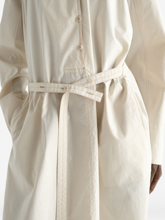 SAILOR DRESS IN WASHED COTTON AND SILK BLEND DR1165 LF1500LIGHT CREAM WH048 LEMAIRE 