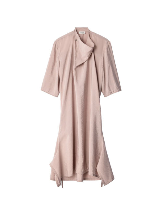 DRY SILK DRESS WITH SOFT COLLAR DR1170 LF1308ORCHID PK003 LEMAIRE 