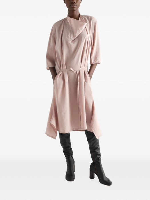 DRY SILK DRESS WITH SOFT COLLAR DR1170 LF1308ORCHID PK003 LEMAIRE 