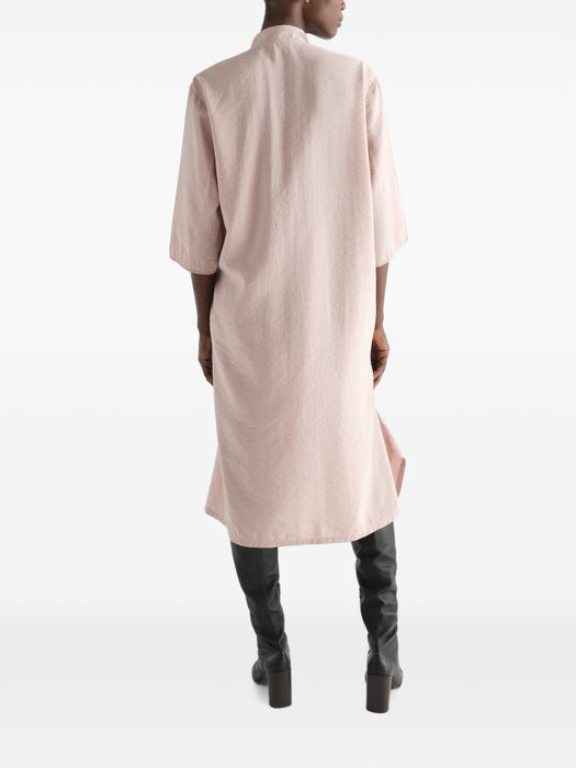 DRY SILK DRESS WITH SOFT COLLAR DR1170 LF1308ORCHID PK003 LEMAIRE 