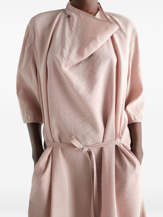 DRY SILK DRESS WITH SOFT COLLAR DR1170 LF1308ORCHID PK003 LEMAIRE 