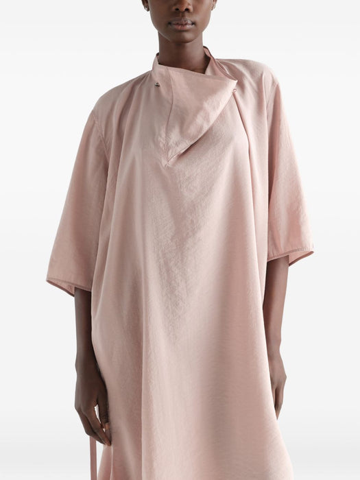 DRY SILK DRESS WITH SOFT COLLAR DR1170 LF1308ORCHID PK003 LEMAIRE 