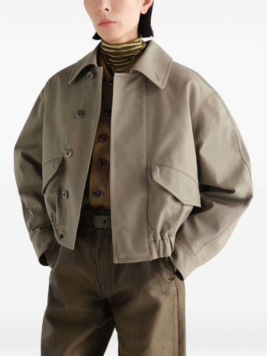 SHORT BLOUSON IN HEAVY COTTON TWILL OW1248 LF1452 TAUPE BR437 LEMAIRE 
