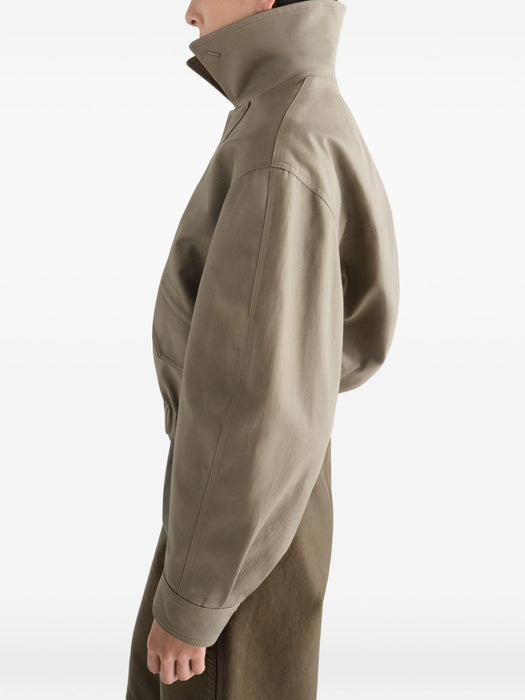 SHORT BLOUSON IN HEAVY COTTON TWILL OW1248 LF1452 TAUPE BR437 LEMAIRE 