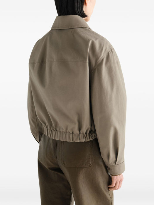 SHORT BLOUSON IN HEAVY COTTON TWILL OW1248 LF1452 TAUPE BR437 LEMAIRE 