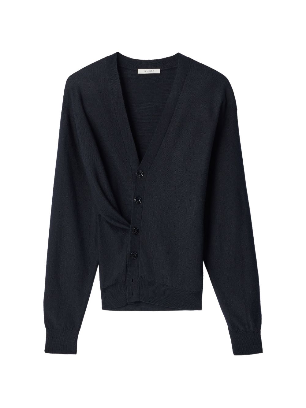 V-Neck Long-Sleeved Cardigan P00052 LK1063BLACK BK999 LEMAIRE 
