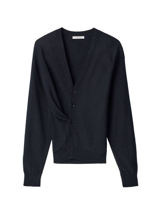 V-Neck Long-Sleeved Cardigan P00052 LK1063BLACK BK999 LEMAIRE 