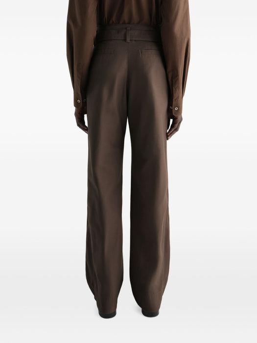 CURVED PANTS IN COTTON TWILL BLEND PA1317 LF1620 CAROB BR516 LEMAIRE 