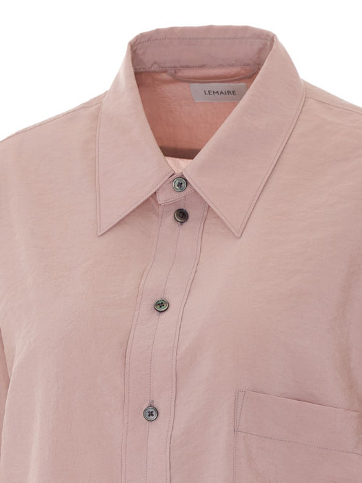 Straight shirt in dry-silk SH1291 LF1308ORCHID PK003 LEMAIRE 