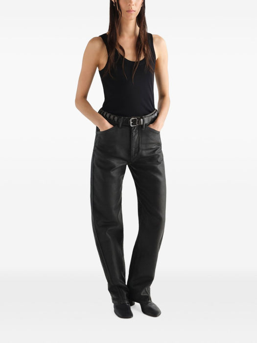 Rib tank top in jersey TS0001 LJ1016BLACK BK999 LEMAIRE 