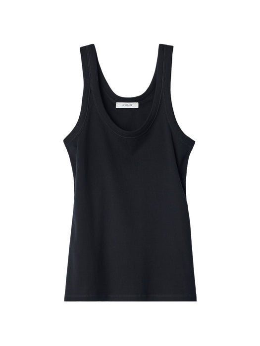 Rib tank top in jersey TS0001 LJ1016BLACK BK999 LEMAIRE 