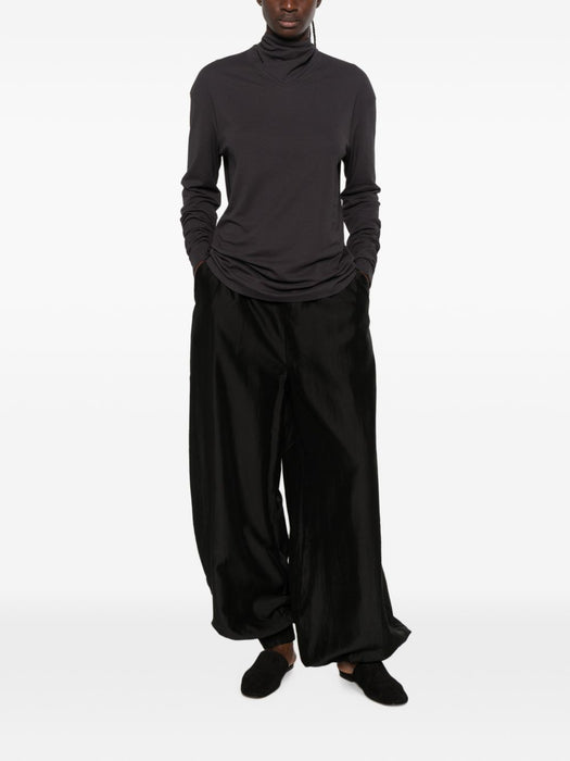 Tie-fastening T-shirt TS0049 LJ1025 BASALT GY006 LEMAIRE 