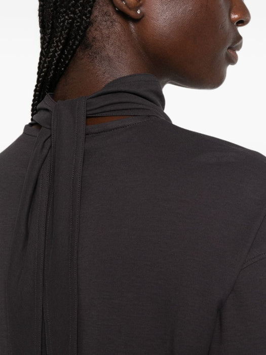 Tie-fastening T-shirt TS0049 LJ1025 BASALT GY006 LEMAIRE 