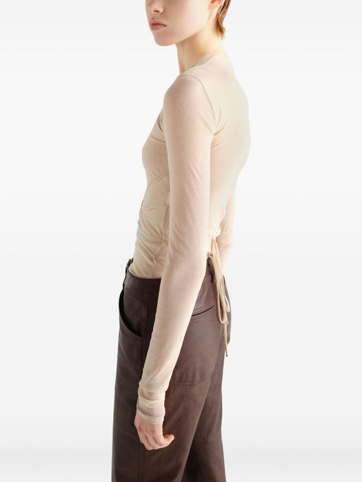 Ballerina Wrap top TS0052 LJ1070POWDER RE311 LEMAIRE 