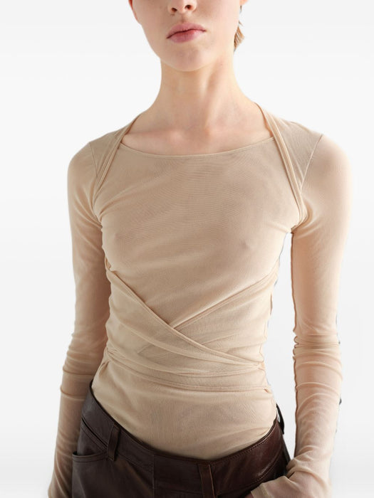 Ballerina Wrap top TS0052 LJ1070POWDER RE311 LEMAIRE 