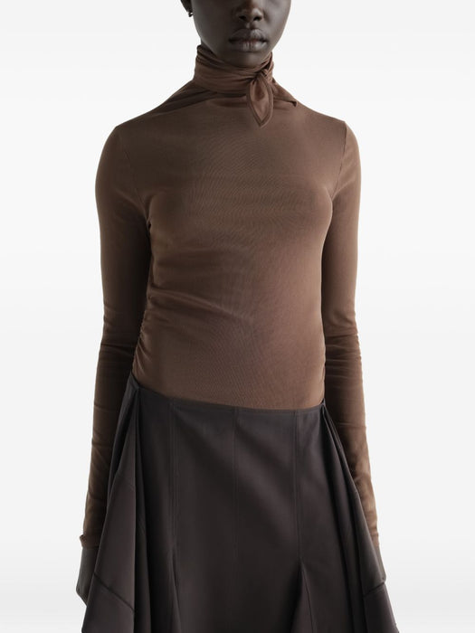 Ballerina scarf top TS0053 LJ1070CACAO BR423 LEMAIRE 