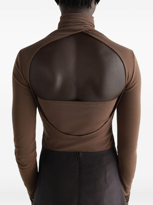 Ballerina scarf top TS0053 LJ1070CACAO BR423 LEMAIRE 