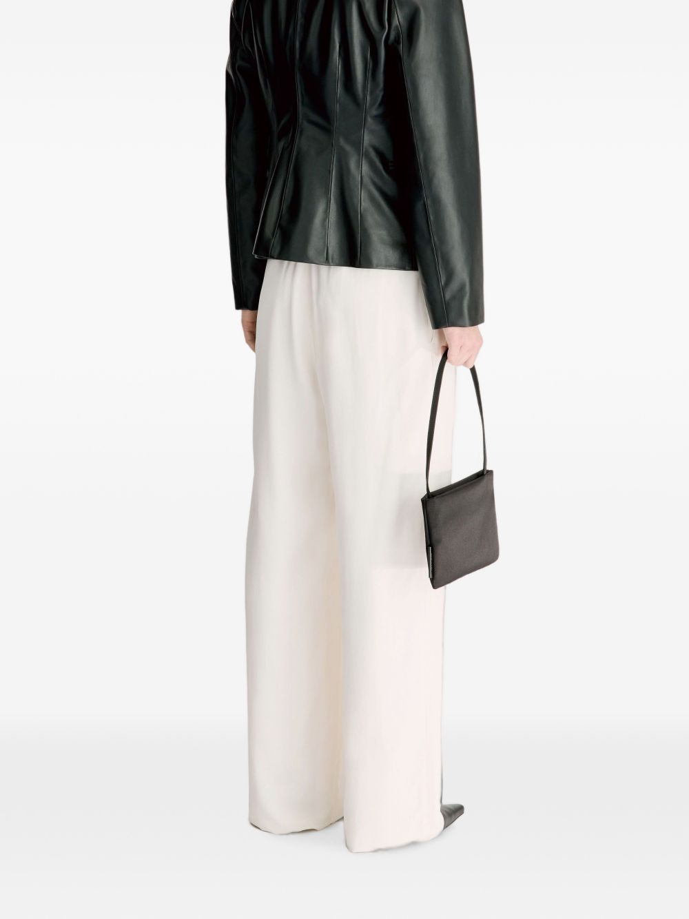 ADEA Collarless leather jacket ADEA BLACK BLACK LOULOU DE SAISON 