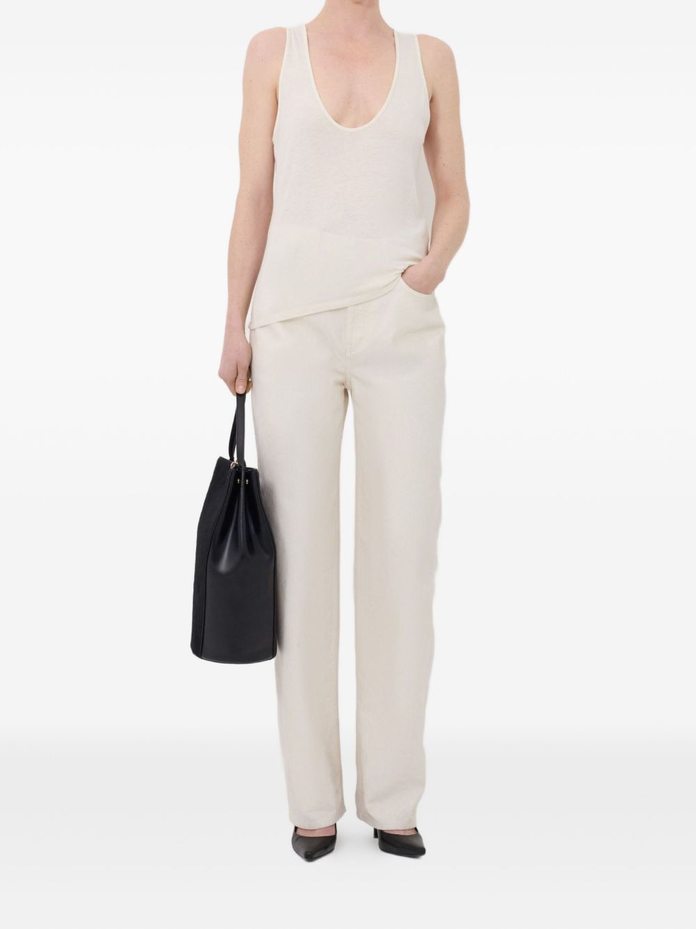 ALBIA LDS Jersey tank top ALBIA LDS IVORY IVORY LOULOU DE SAISON 