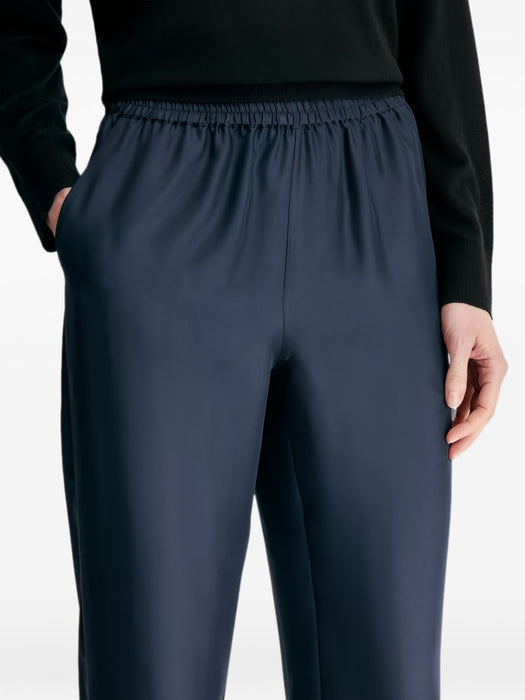 Silk twill trousers ALERA LDS PANT NAVY NAVY LOULOU DE SAISON 