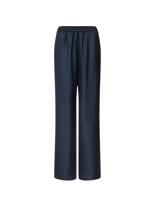 Silk twill trousers ALERA LDS PANT NAVY NAVY LOULOU DE SAISON 