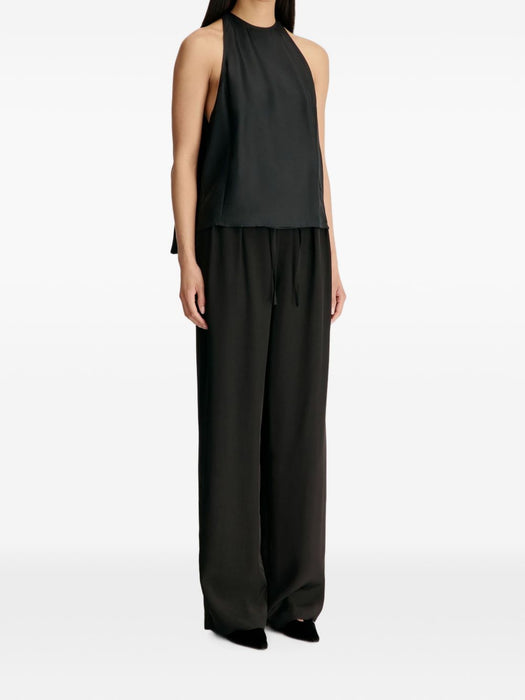 CAMI Silk twill cape top CAMI BLACK BLACK LOULOU DE SAISON 