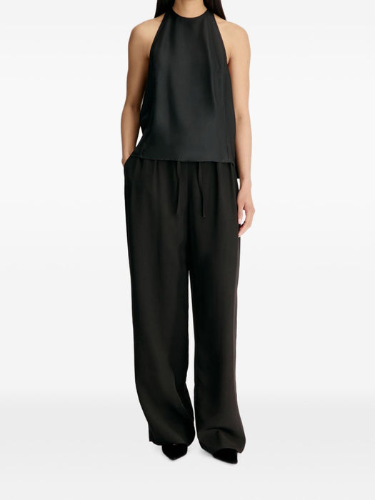 CAMI Silk twill cape top CAMI BLACK BLACK LOULOU DE SAISON 