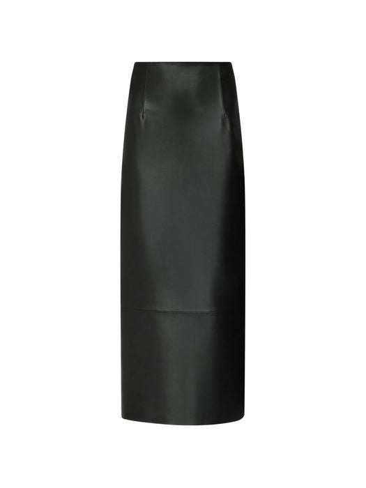 INGA Leather maxi skirt INGA BLACK BLACK LOULOU DE SAISON 