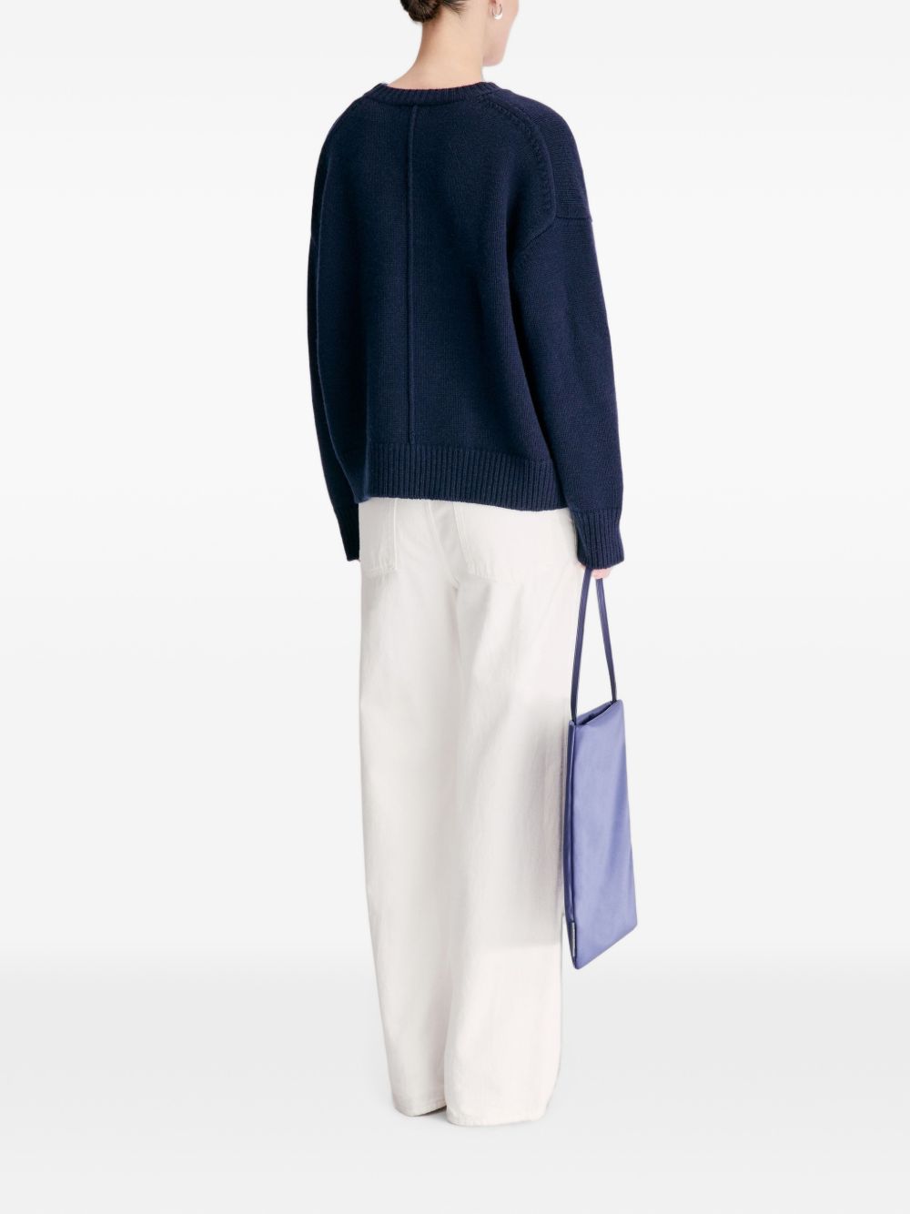 PIA LDS Oversized cashmere sweater PIA LDS NAVY NAVY LOULOU DE SAISON 
