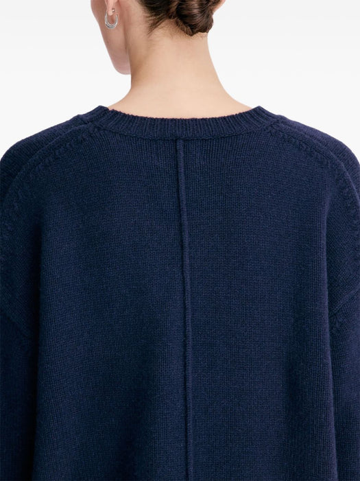 PIA LDS Oversized cashmere sweater PIA LDS NAVY NAVY LOULOU DE SAISON 