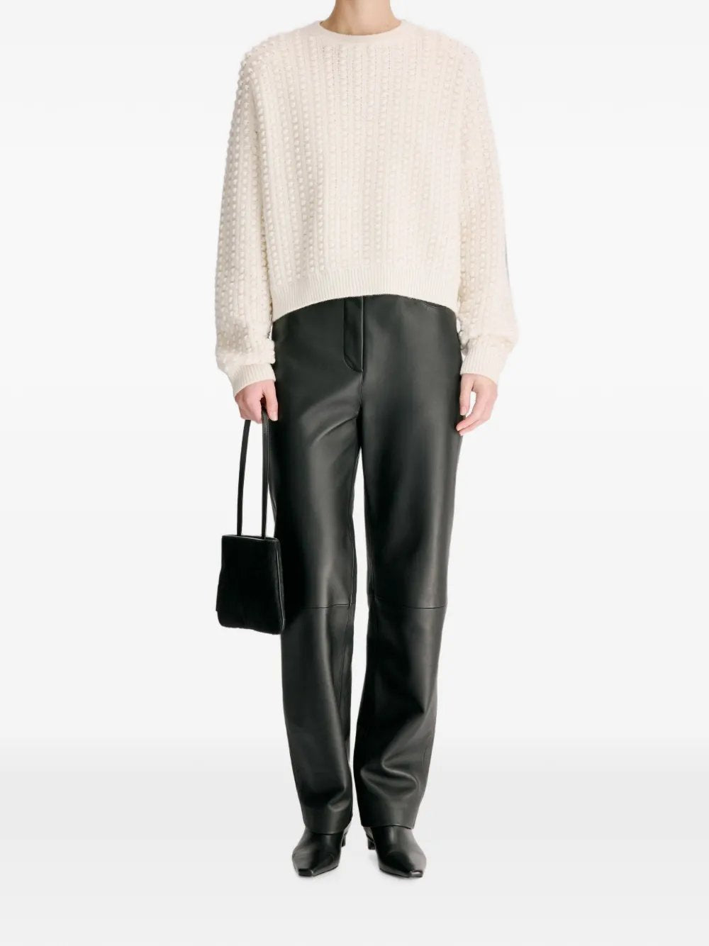 Rolf bubble-stitch cashmere jumper ROLF IVORY IVORY LOULOU DE SAISON 