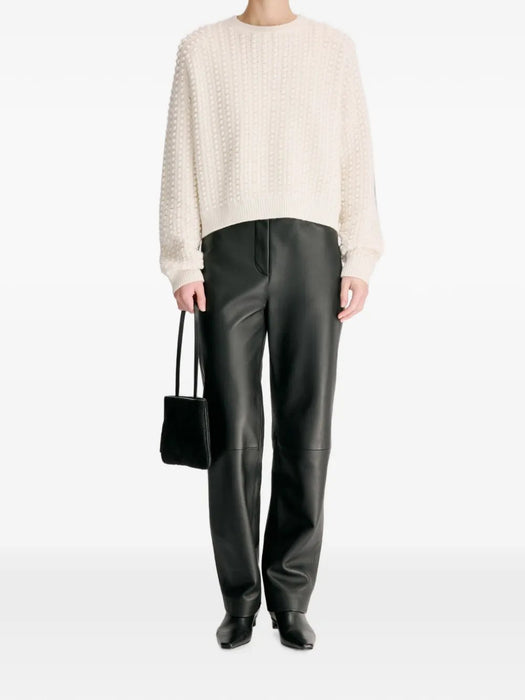 Rolf bubble-stitch cashmere jumper ROLF IVORY IVORY LOULOU DE SAISON 