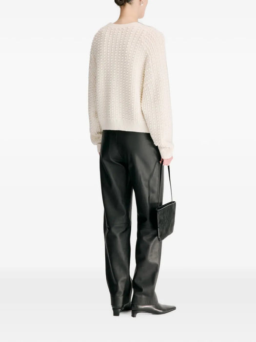 Rolf bubble-stitch cashmere jumper ROLF IVORY IVORY LOULOU DE SAISON 
