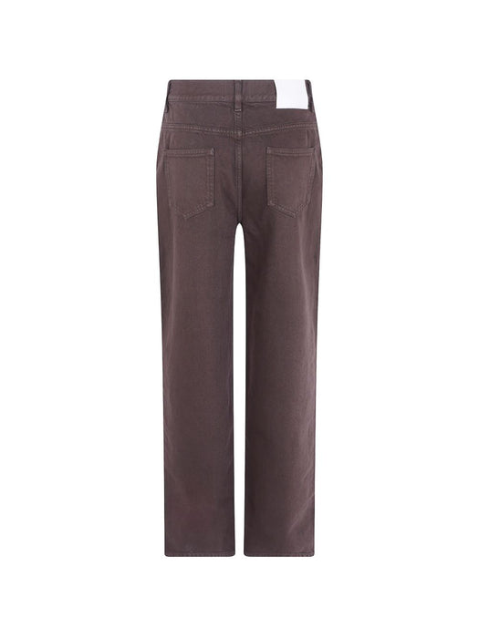 SAMUR LDS Organic denim boyfriend jeans SAMUR LDS BROWN BROWN LOULOU DE SAISON 