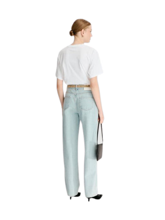 SAMUR LDS Organic denim boyfriend jeans SAMUR LDS NEW WASHED BLUE LOULOU DE SAISON 