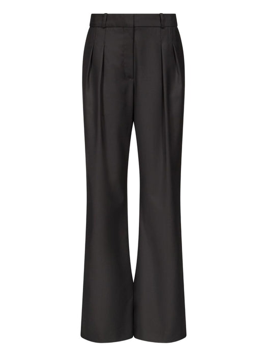 SBIRU LDS Virgin wool pleated trousers SBIRU LDS BLACK BLACK LOULOU DE SAISON 