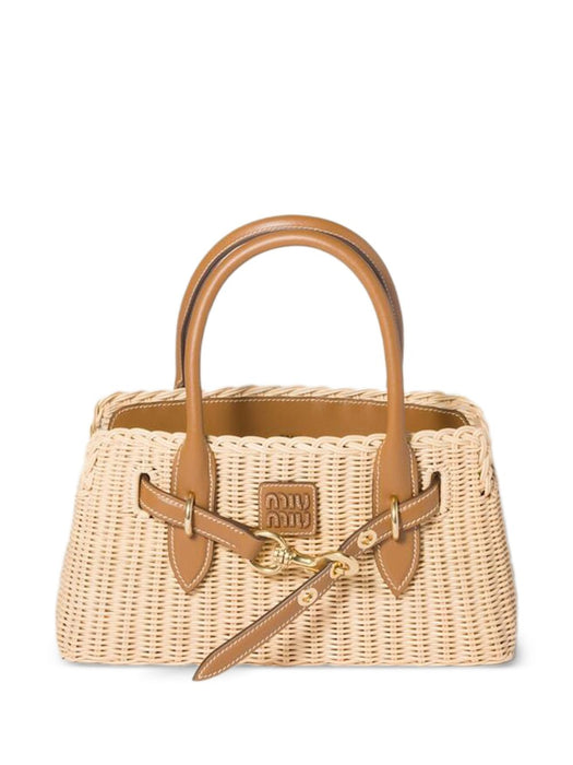 Aventure wicker handbag 5BA311 VOOO ABVUF0KFZ MIU MIU 