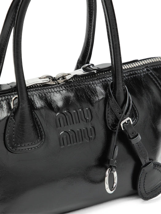 shiny leather handbag 5BA338 V OOO 2A44F0002 MIU MIU 
