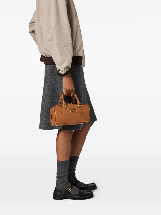 Regular Arcadie leather tote bag 5BB142 VOON ACR3F0046 MIU MIU 