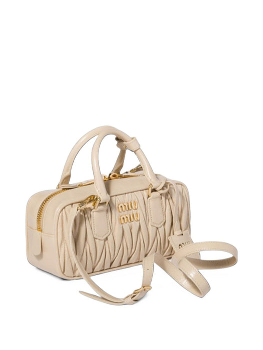 Arcadie shiny matelassé leather bag 5BB142 V OON 2DNVF0485 MIU MIU 
