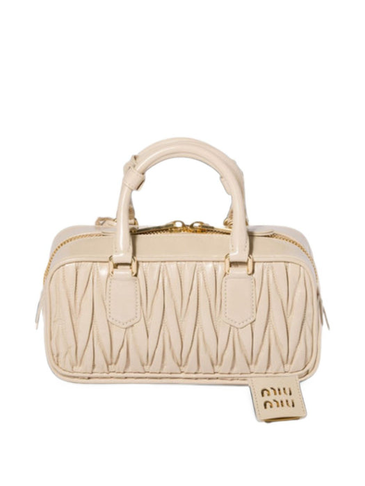 Arcadie shiny matelassé leather bag 5BB142 V OON 2DNVF0485 MIU MIU 