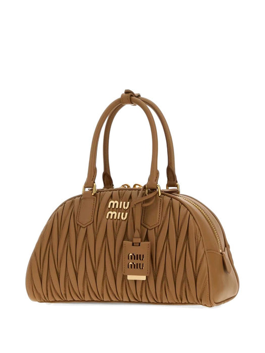 Arcadie Matelassé Nappa Leather Bag 5BB197 VOOO AN88F098L MIU MIU 