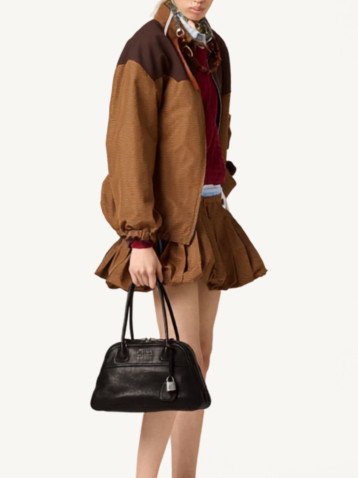 Vivant nappa leather bag 5BB199 V OOO 2BBLF0002 MIU MIU 
