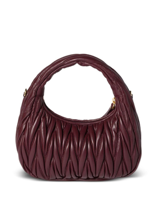 Wander matelassé nappa leather hobo bag 5BC125 V OOYAN88F0007 MIU MIU 