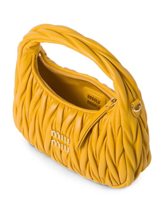 Wander matelassé nappa leather hobo bag 5BC125 V OOY AN88F065Y MIU MIU 