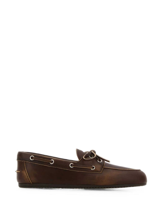 Unlined Boat Loafers 5D123E F 005 3F33F0038 MIU MIU 